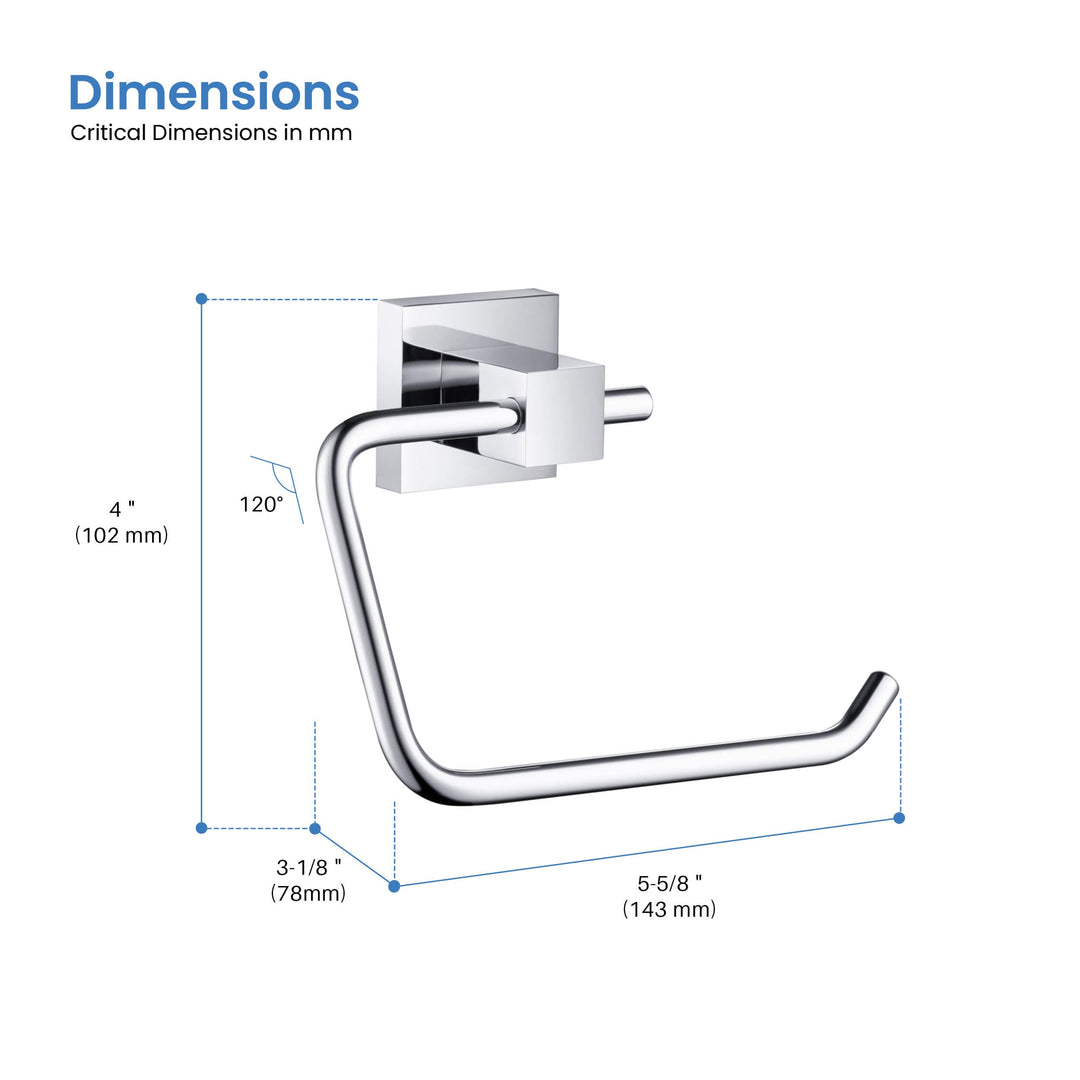 Quadra Wall-Mounted Toilet Paper Holder