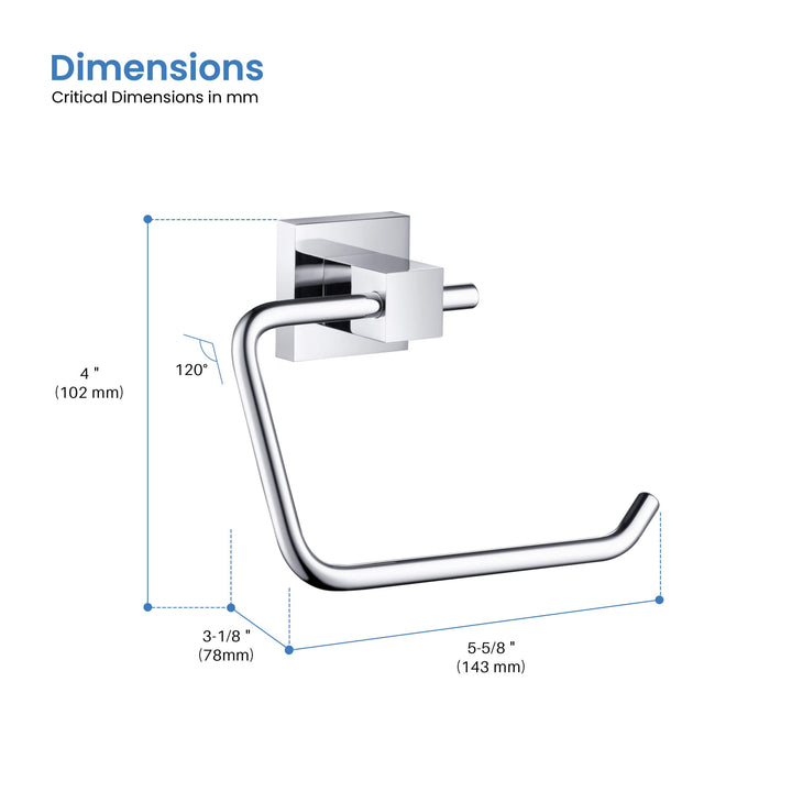 Quadra Wall-Mounted Toilet Paper Holder