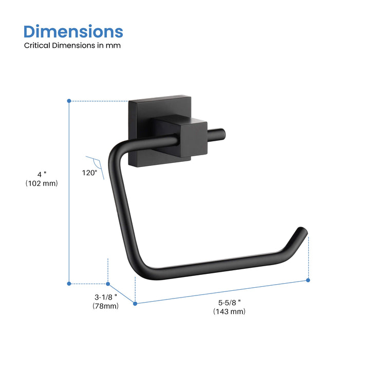 Quadra Wall-Mounted Toilet Paper Holder