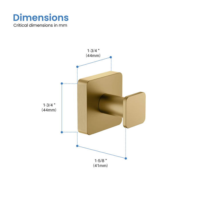 Fusion Bathroom Towel &amp; Robe Hook