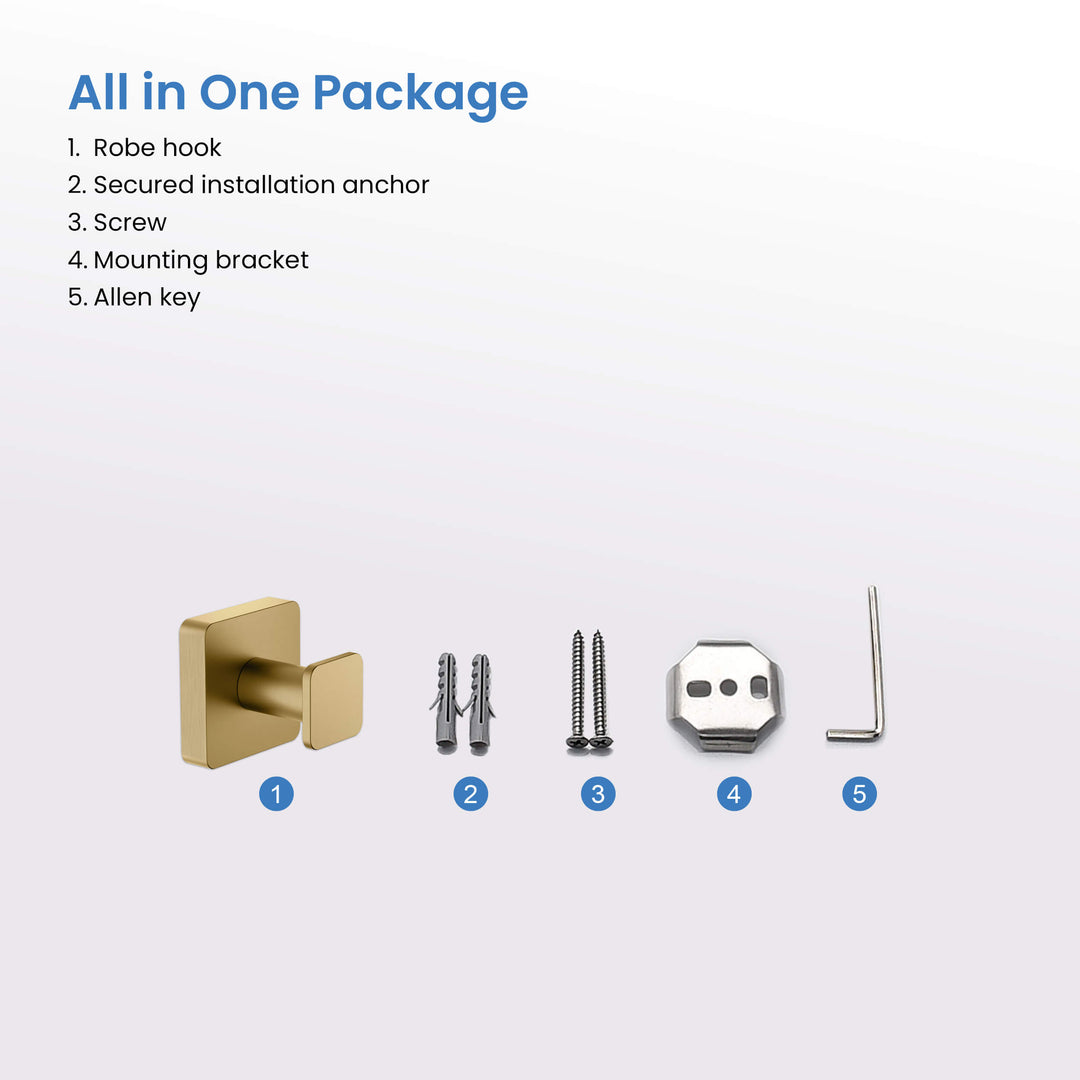 Fusion Bathroom Towel &amp; Robe Hook