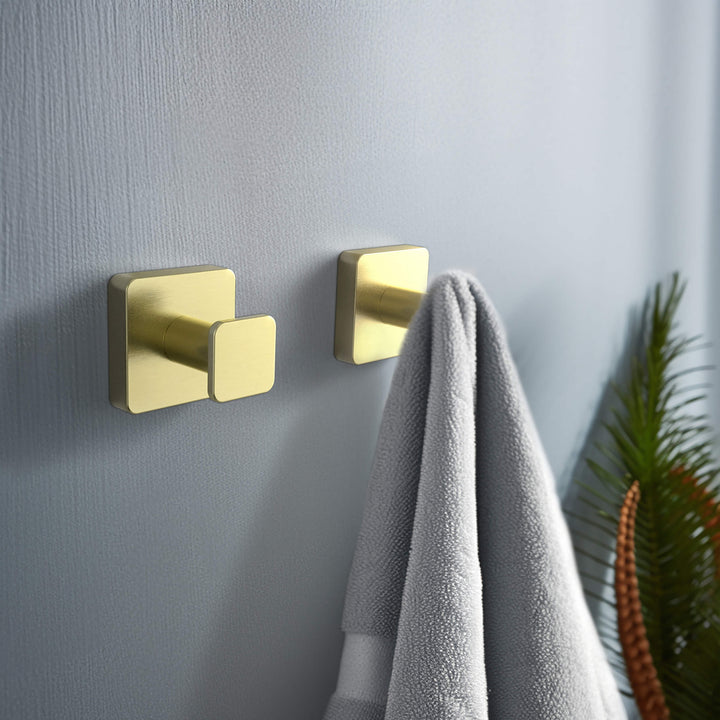 Fusion Bathroom Towel &amp; Robe Hook, 2-Pack