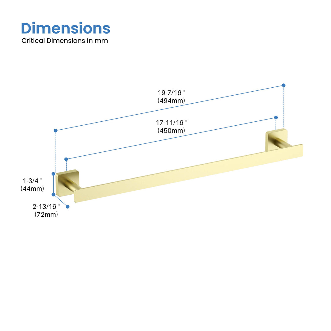 Fusion 18" Bathroom Towel Bar