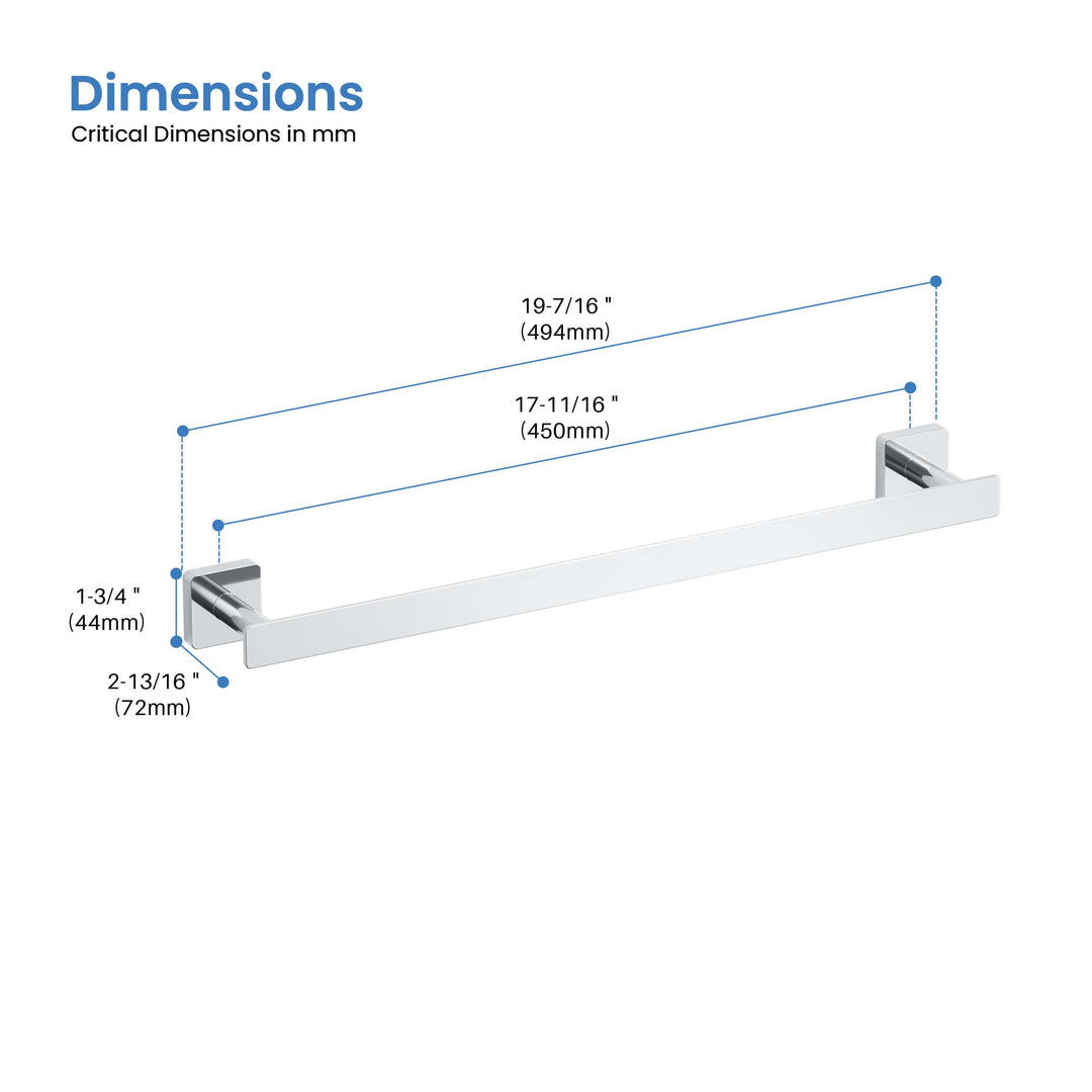 Fusion 18" Bathroom Towel Bar