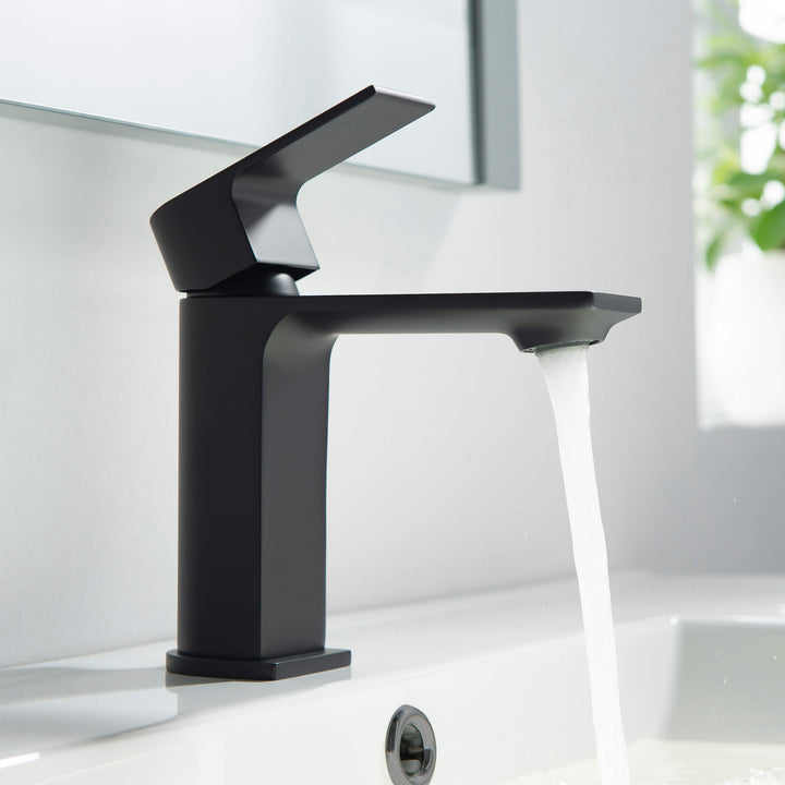 Aurora Single-Handle Single-Hole Bathroom Faucet with Pop-Up Drain