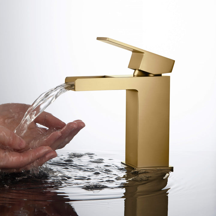 Quadra Single-Handle Waterfall Bathroom Faucet