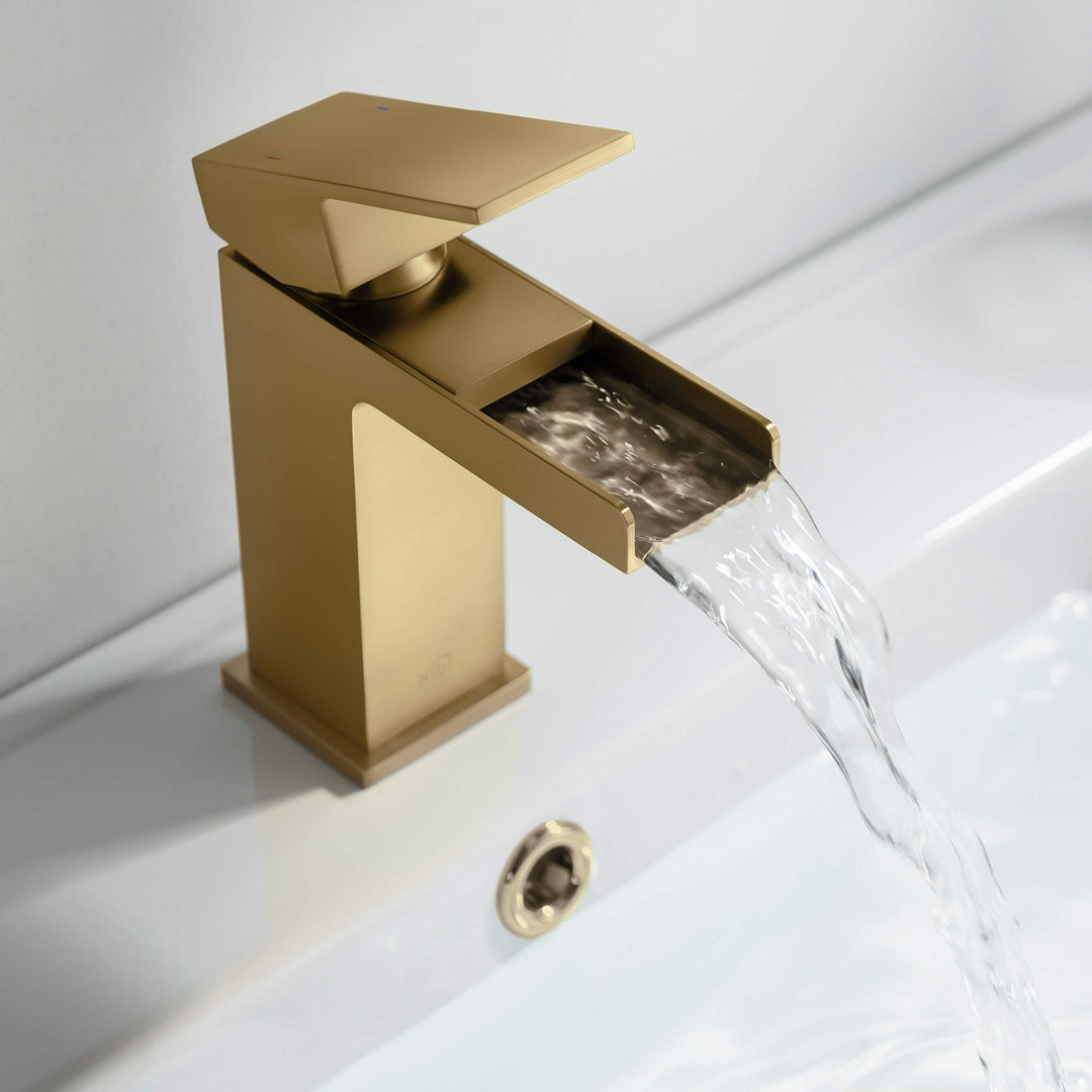 Quadra Single-Handle Waterfall Bathroom Faucet