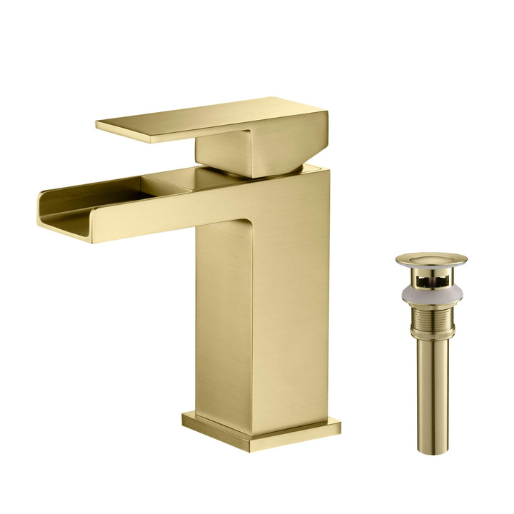 Quadra Single-Handle Waterfall Bathroom Faucet