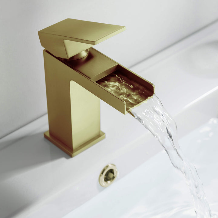 Quadra Single-Handle Waterfall Bathroom Faucet