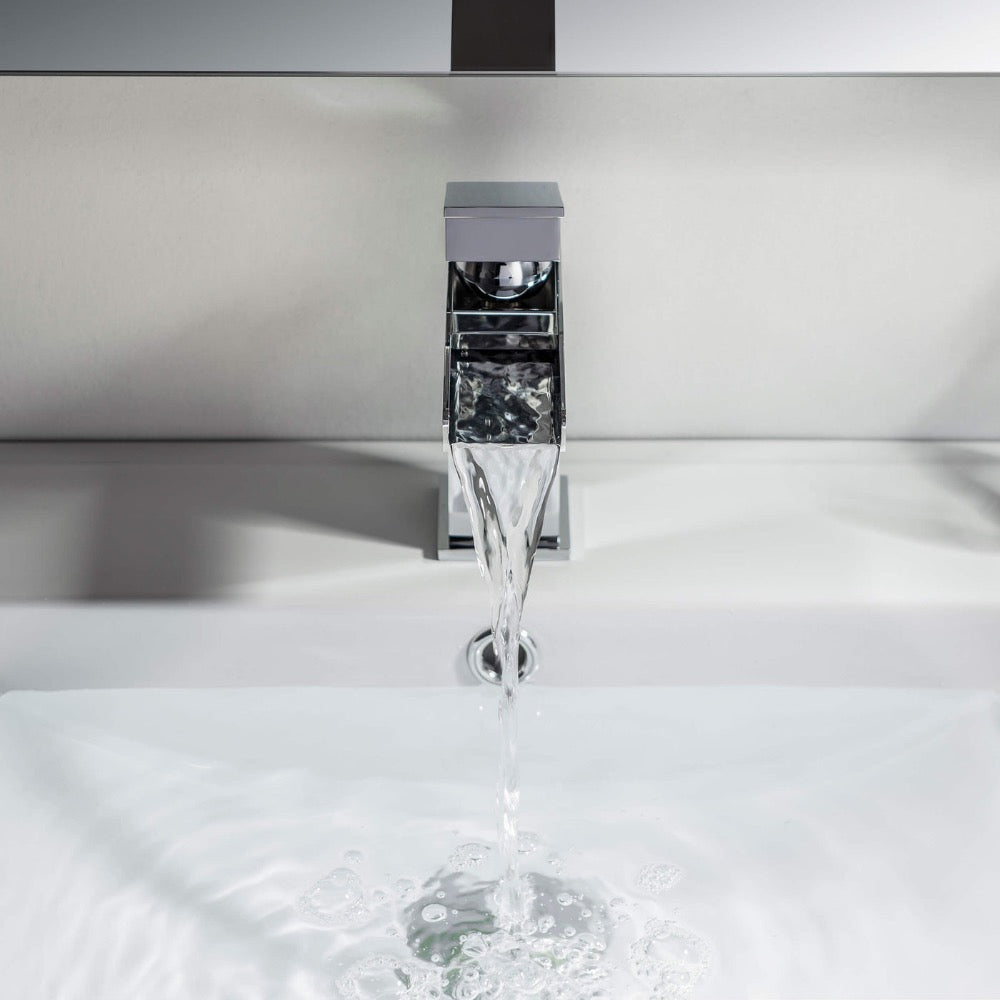 Quadra Single-Handle Waterfall Bathroom Faucet