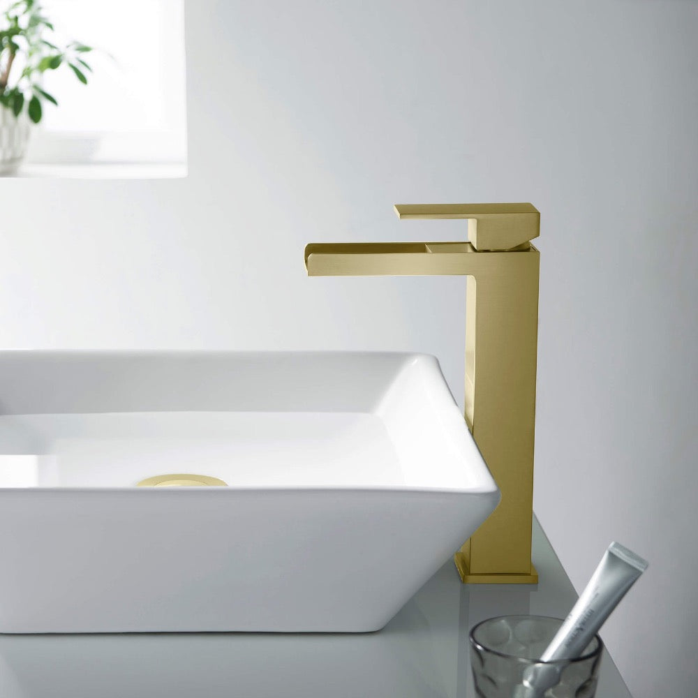 Quadra Single-Handle Waterfall Vessel Sink Faucet