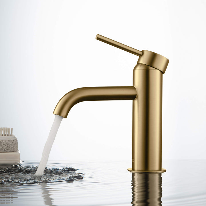 Halo Single-Handle Single-Hole Bathroom Faucet with Pop-Up Drain