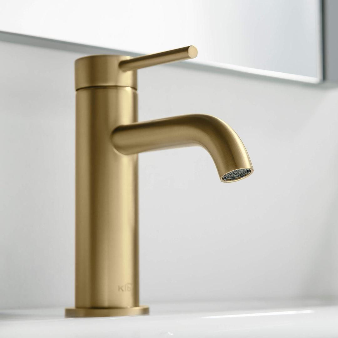Halo Single-Handle Single-Hole Bathroom Faucet with Pop-Up Drain