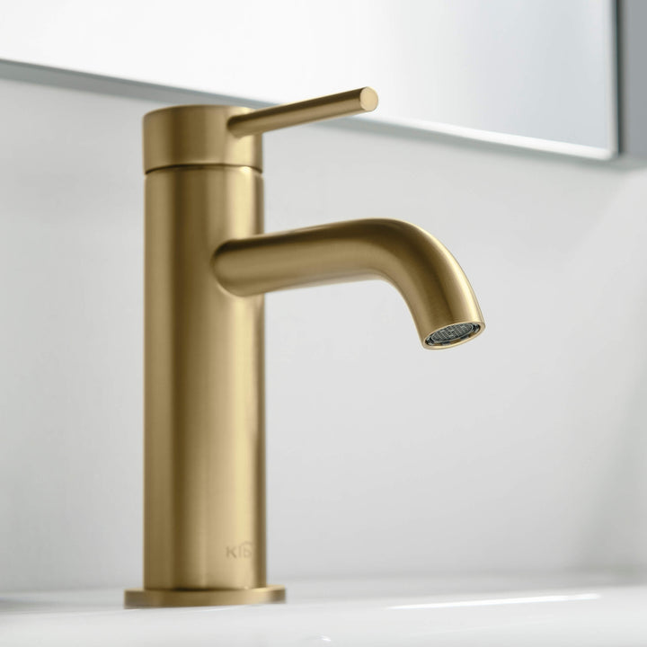 Halo Single-Handle Single-Hole Bathroom Faucet with Pop-Up Drain