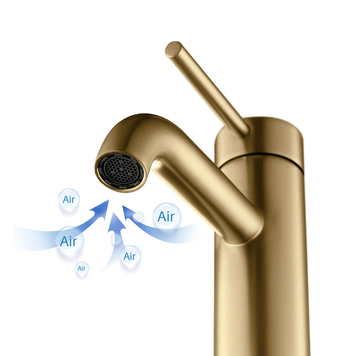 Halo Single-Handle Single-Hole Bathroom Faucet with Pop-Up Drain