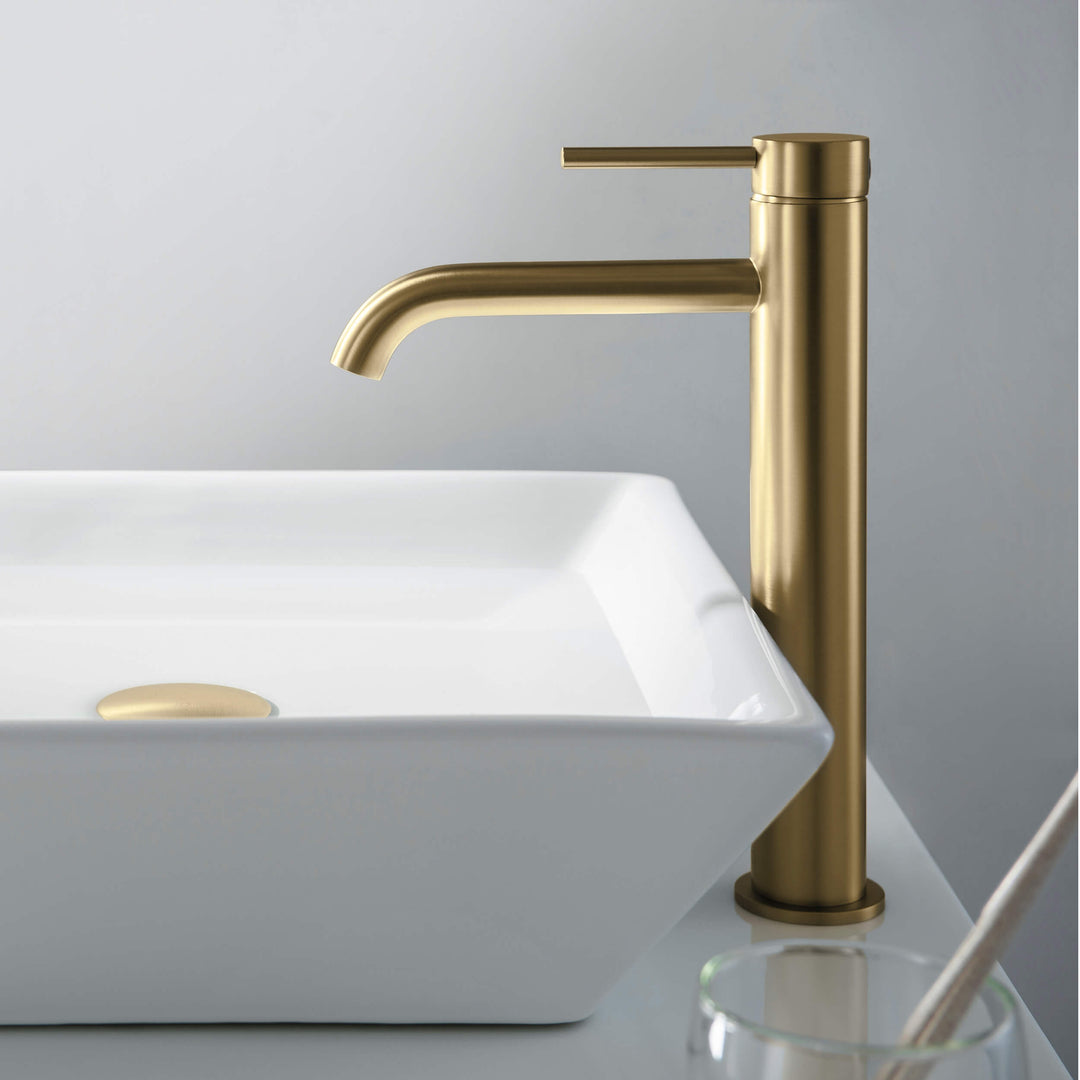 Halo Single-Handle Bathroom Vessel Sink Faucet with Pop-Up Drain