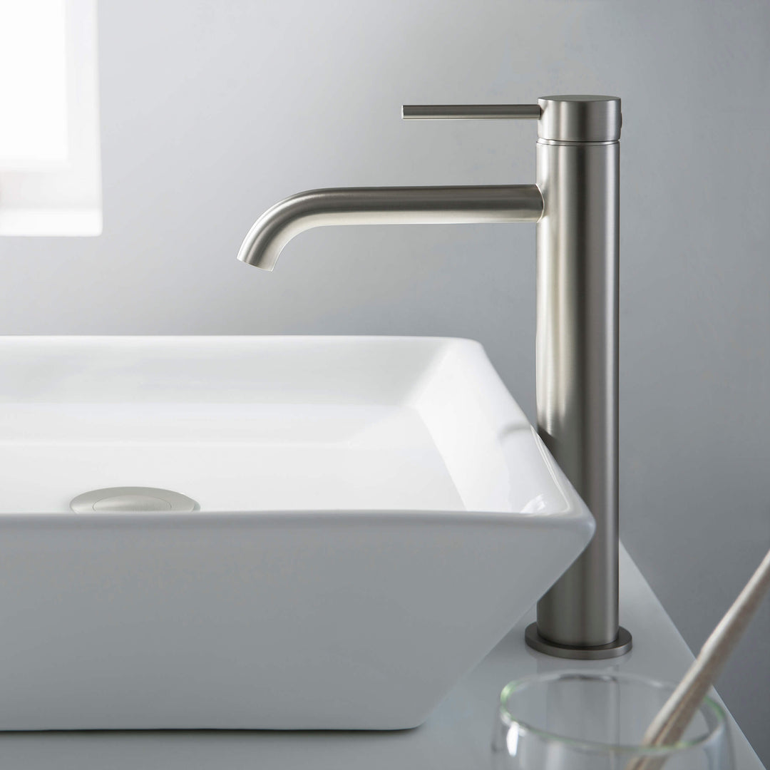 Halo Single-Handle Bathroom Vessel Sink Faucet with Pop-Up Drain