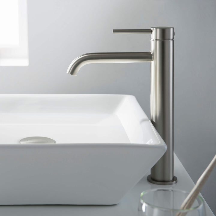 Halo Single-Handle Bathroom Vessel Sink Faucet with Pop-Up Drain
