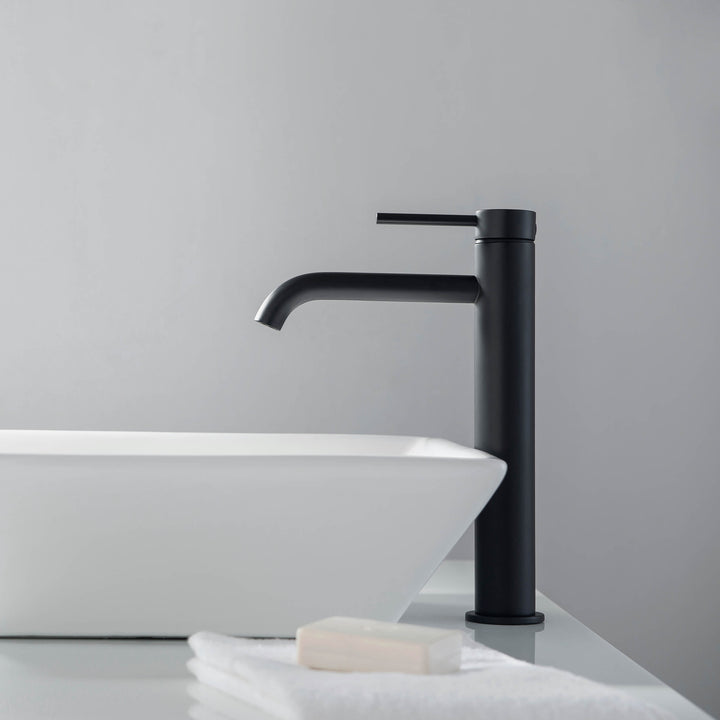 Halo Single-Handle Bathroom Vessel Sink Faucet with Pop-Up Drain