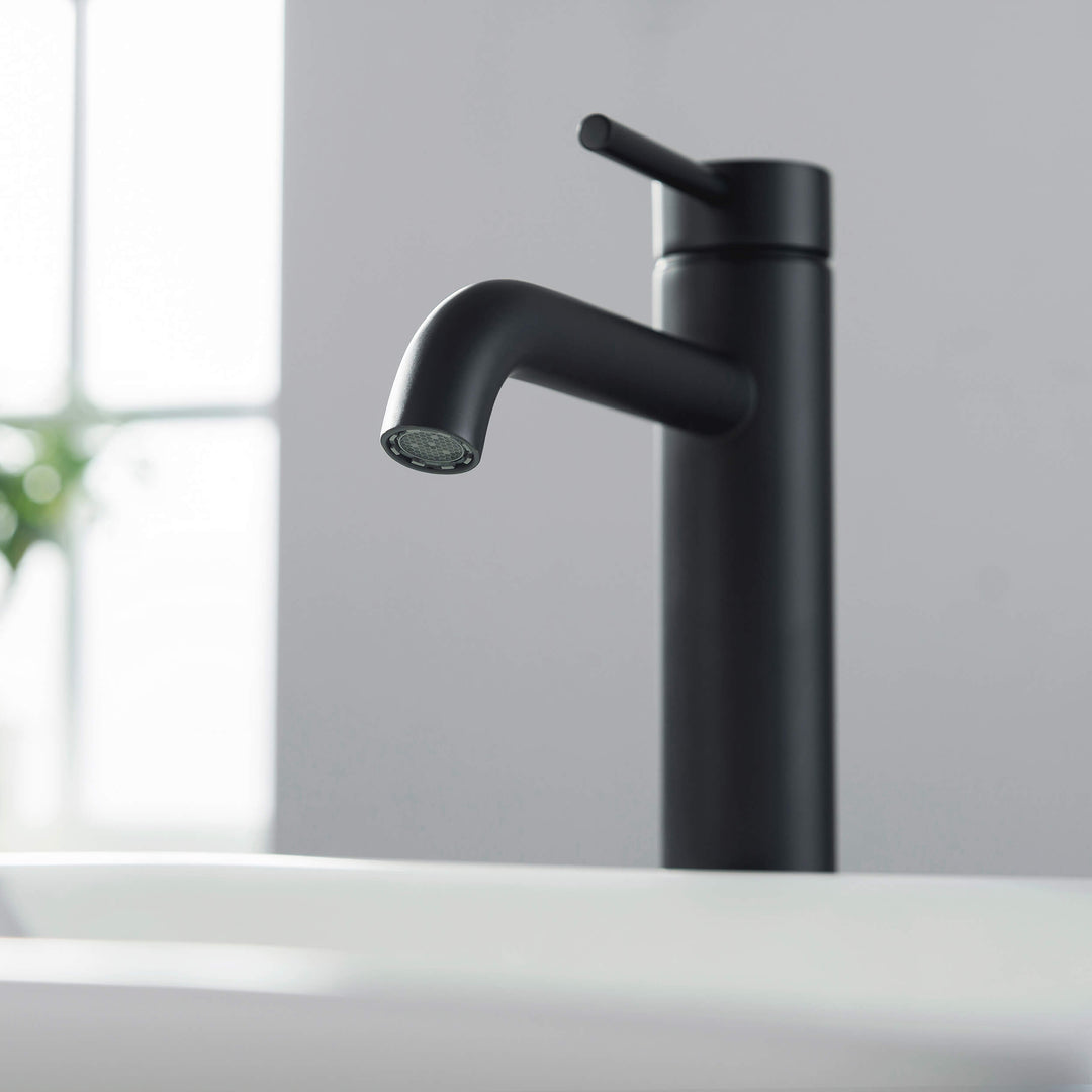 Halo Single-Handle Bathroom Vessel Sink Faucet with Pop-Up Drain