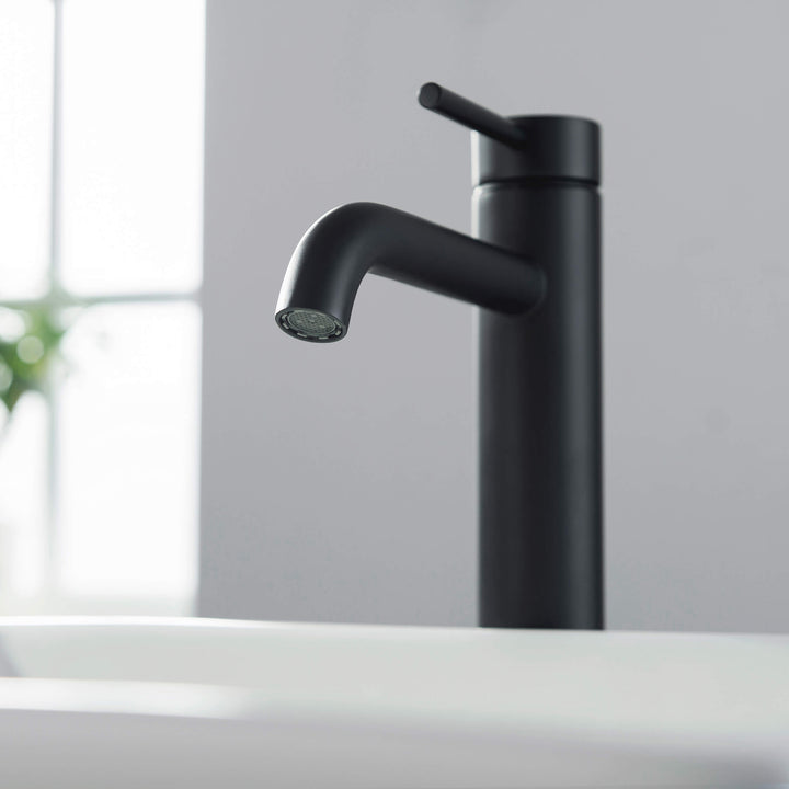 Halo Single-Handle Bathroom Vessel Sink Faucet with Pop-Up Drain