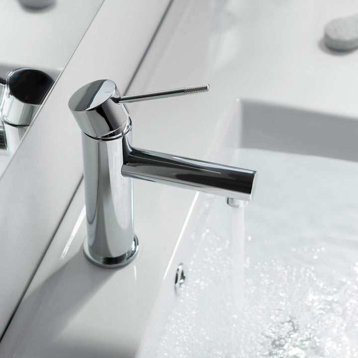 Verona Single-Handle Single-Hole Bathroom Faucet with Pop-Up Drain