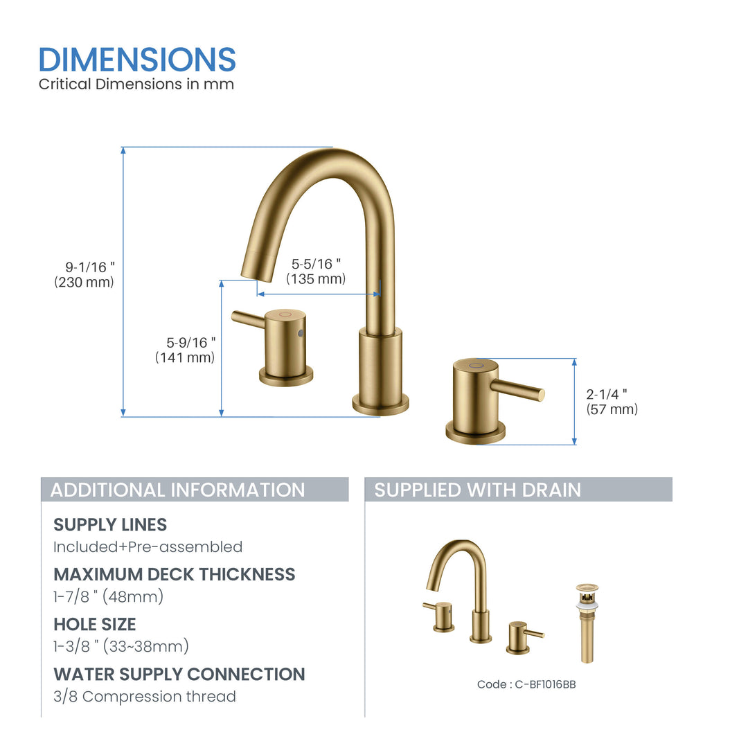 Halo 8" Widespread Bathroom Faucet