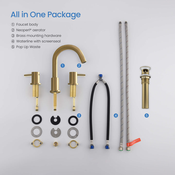 Halo 8" Widespread Bathroom Faucet