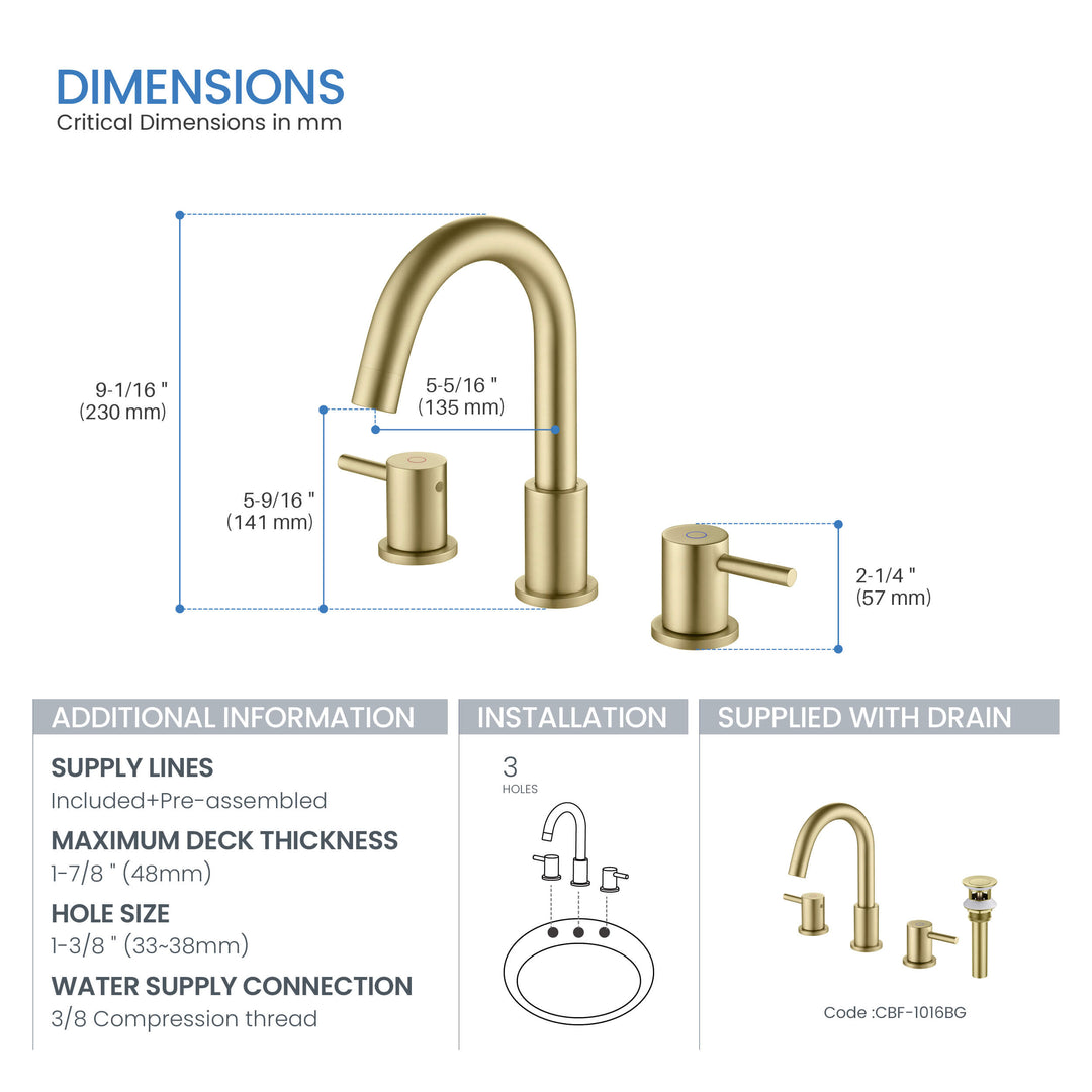 Halo 8" Widespread Bathroom Faucet