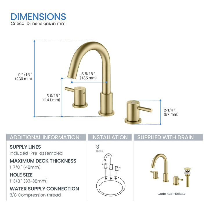 Halo 8" Widespread Bathroom Faucet