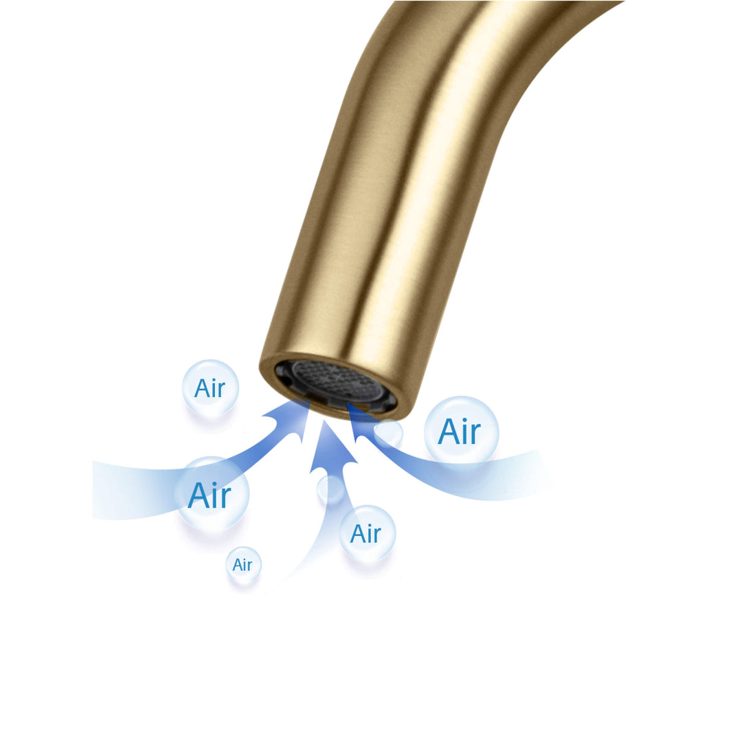 Halo Single-Handle Single-Hole High-Arc Bathroom Faucet with Pop-Up Drain