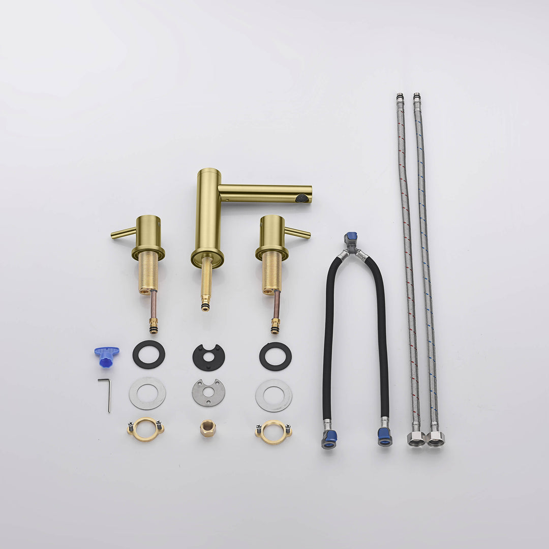 Halo Two-Handle 8" Widespread Bathroom Faucet with Drain Assembly