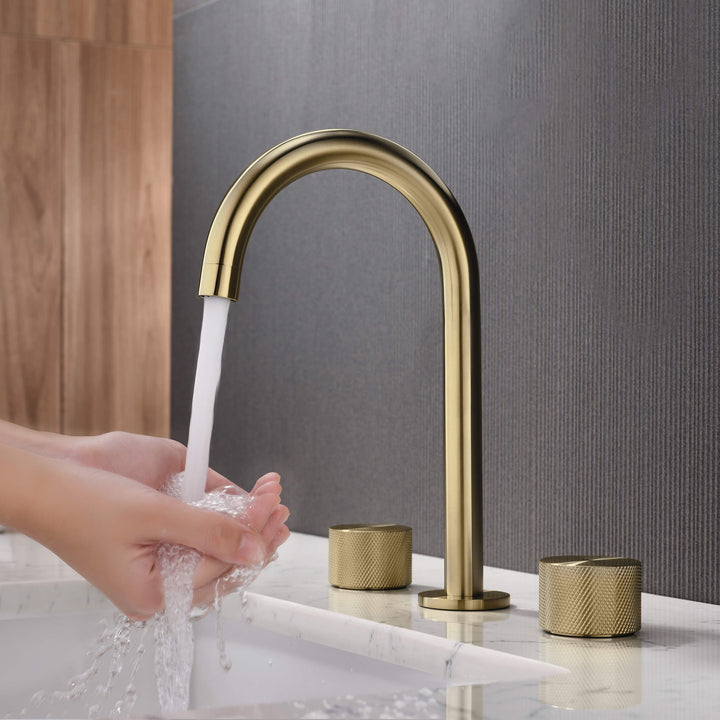 Verona Two-Handle 8" Widespread Bathroom Faucet with Drain Assembly