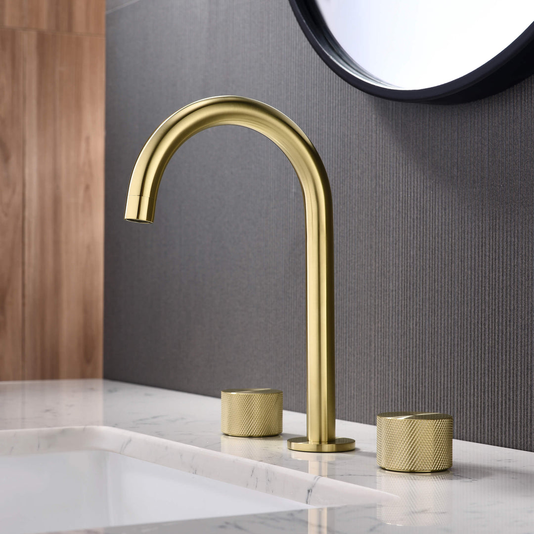 Verona Two-Handle 8" Widespread Bathroom Faucet with Drain Assembly