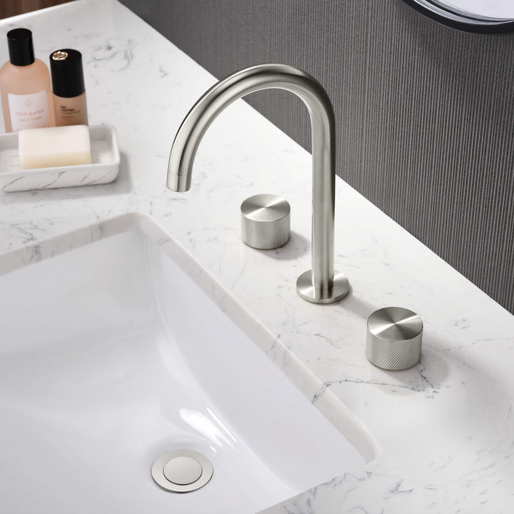 Verona Two-Handle 8" Widespread Bathroom Faucet with Drain Assembly