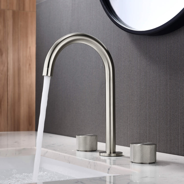 Verona Two-Handle 8" Widespread Bathroom Faucet with Drain Assembly