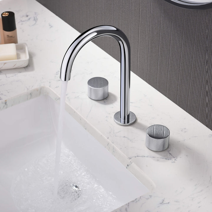 Verona Two-Handle 8" Widespread Bathroom Faucet with Drain Assembly