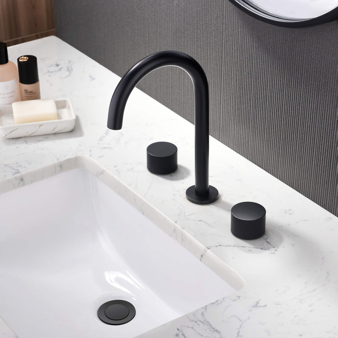 Verona Two-Handle 8" Widespread Bathroom Faucet with Drain Assembly