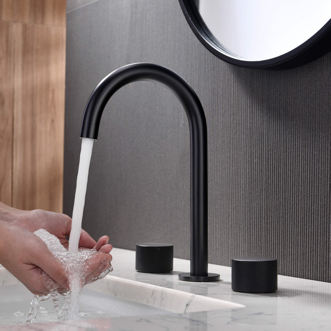 Verona Two-Handle 8" Widespread Bathroom Faucet with Drain Assembly