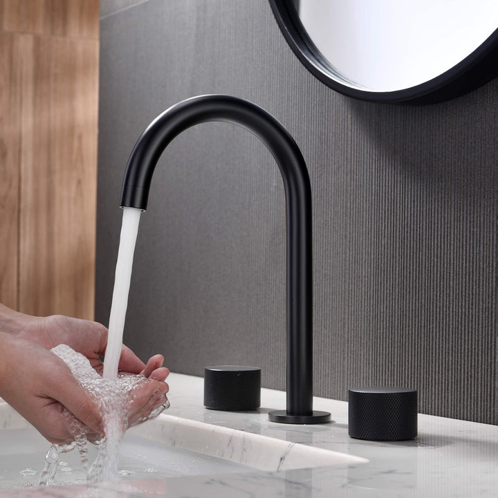 Verona Two-Handle 8" Widespread Bathroom Faucet with Drain Assembly