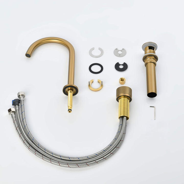 Verona Single-Handle 2-Hole Bathroom Faucet with Drain Assembly