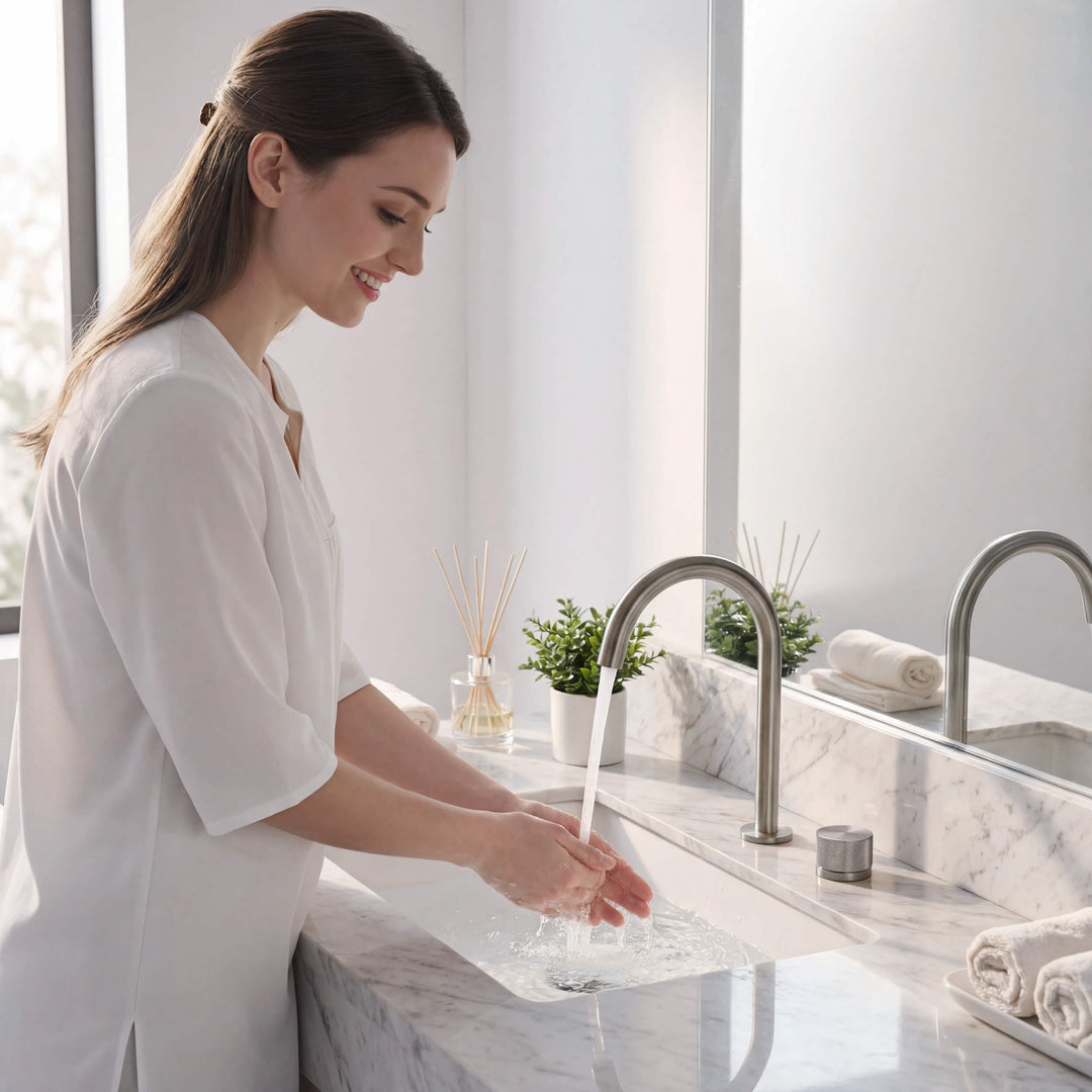 Verona Single-Handle 2-Hole Bathroom Faucet with Drain Assembly
