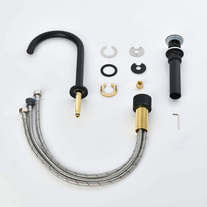 Verona Single-Handle 2-Hole Bathroom Faucet with Drain Assembly