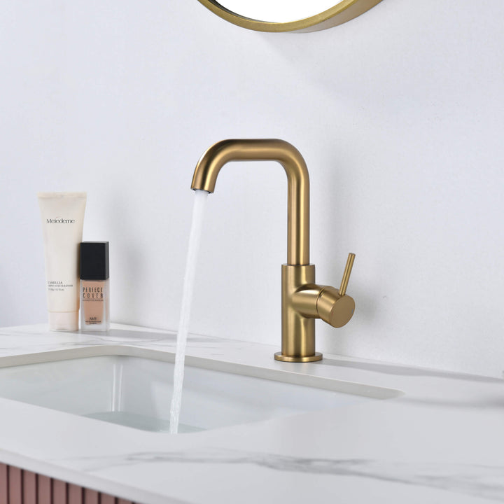 Tampa Single-Handle Single-Hole High-Arc Bathroom Faucet