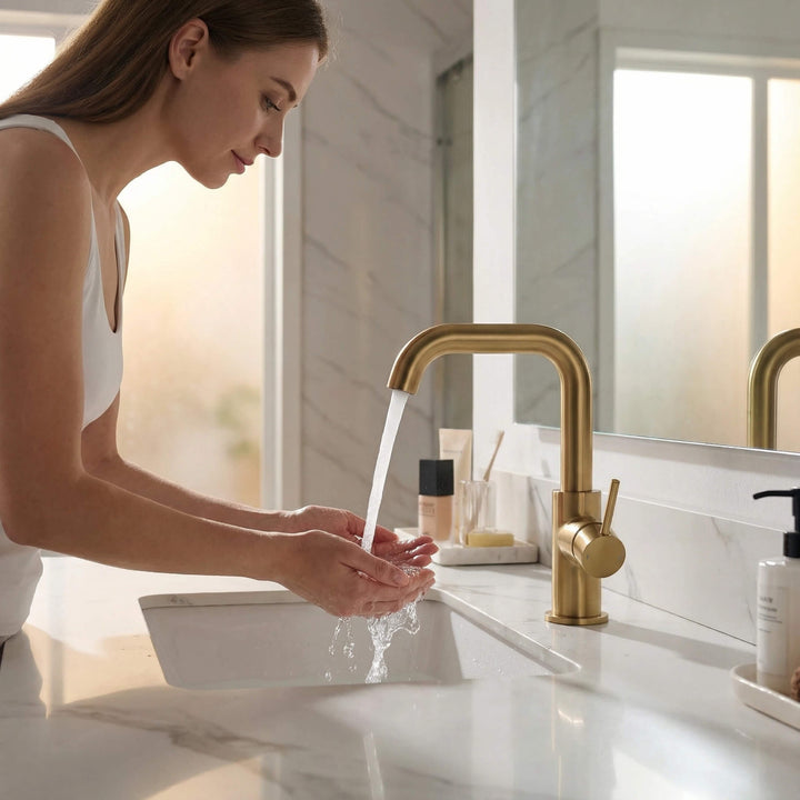 Tampa Single-Handle Single-Hole High-Arc Bathroom Faucet