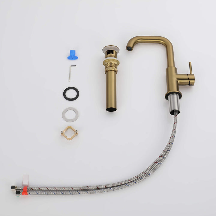 Tampa Single-Handle Single-Hole High-Arc Bathroom Faucet