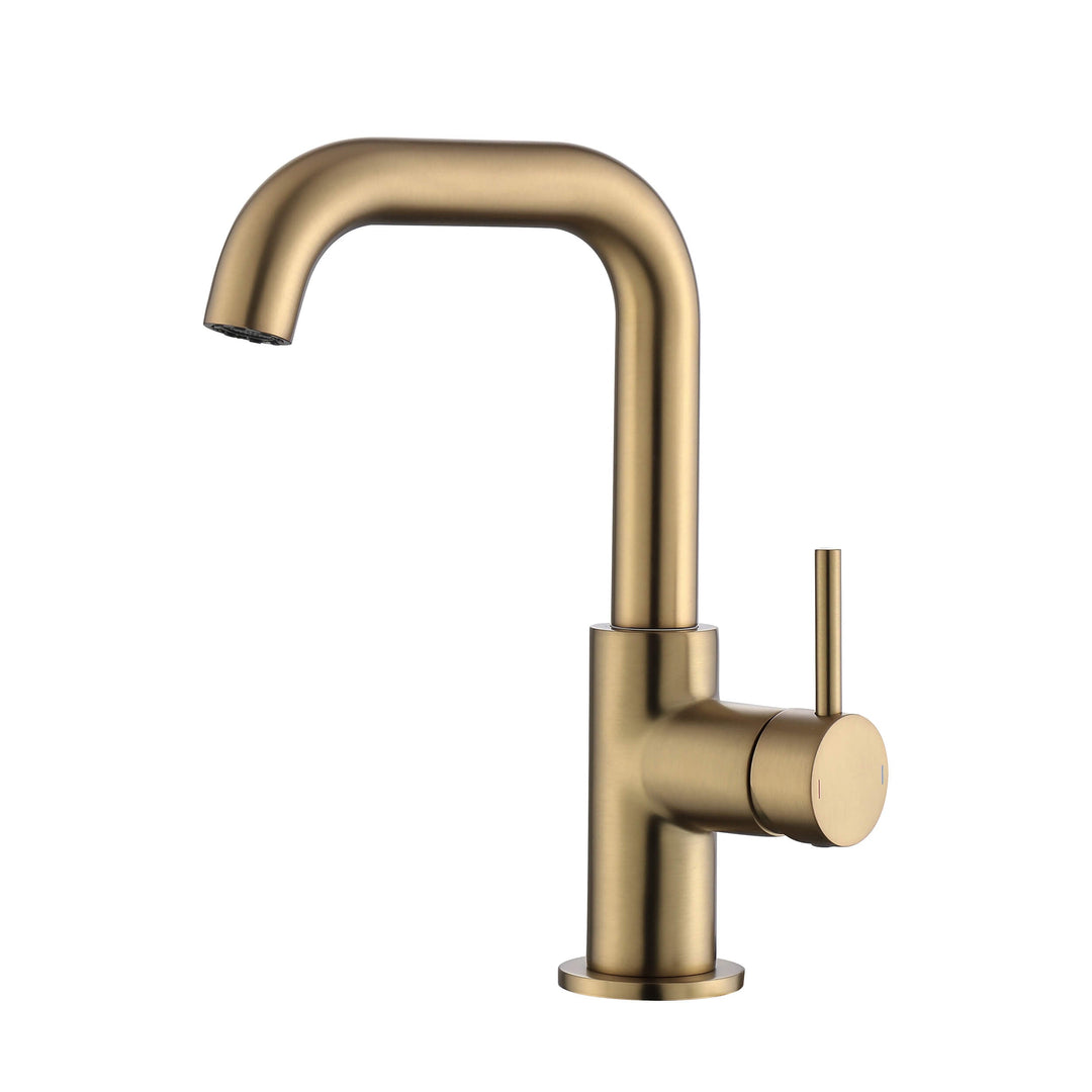 Tampa Single-Handle Single-Hole High-Arc Bathroom Faucet