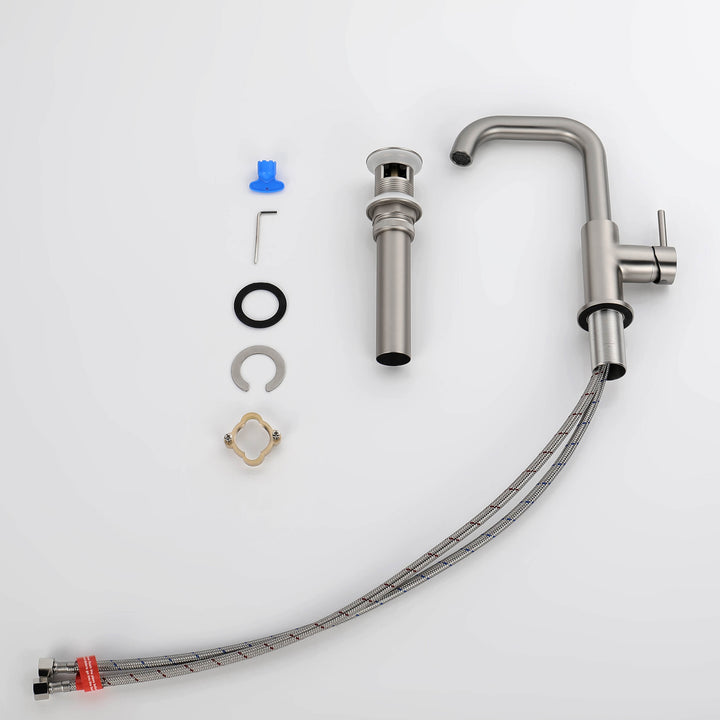 Tampa Single-Handle Single-Hole High-Arc Bathroom Faucet