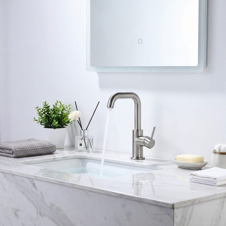 Tampa Single-Handle Single-Hole High-Arc Bathroom Faucet