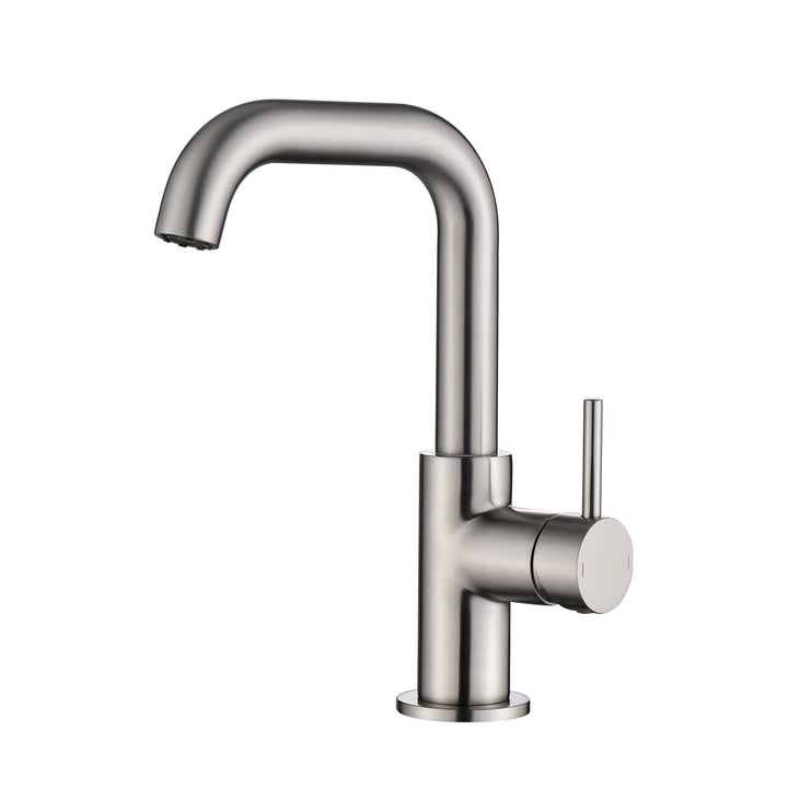 Tampa Single-Handle Single-Hole High-Arc Bathroom Faucet